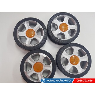 Combo 4 bánh xe cao su cổng xếp giá sỉ 🔖 Bánh xe cao su chất lượng cao