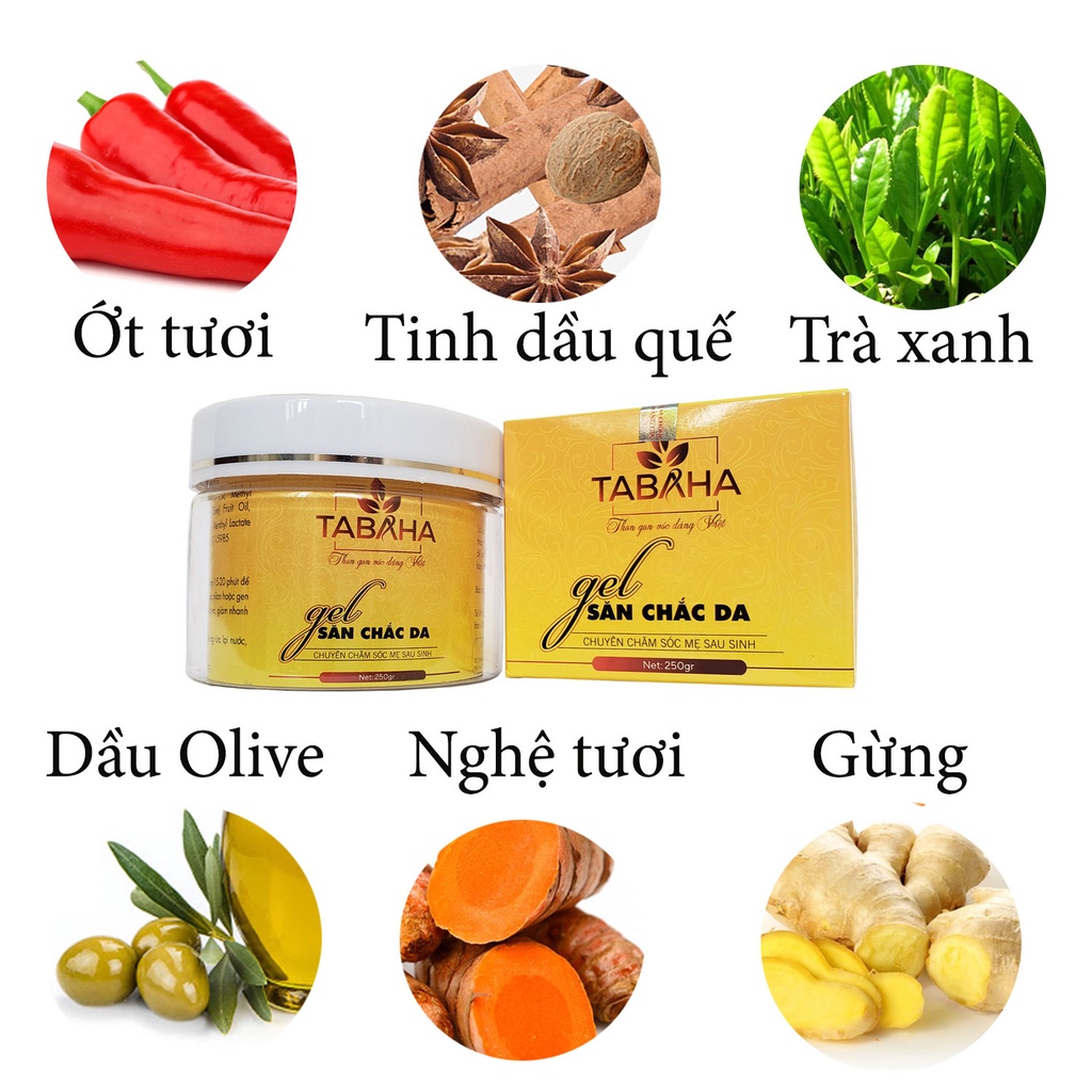 Kem Tan Mỡ Bụng Tabaha 250g Kèm Quà Tặng