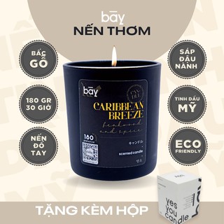 Nến thơm phòng  tự nhiên dành cho nam {FREESHIP} sáp đậu nành cao cấp,bấc gỗ, tinh dầu nhập khẩu Mỹ