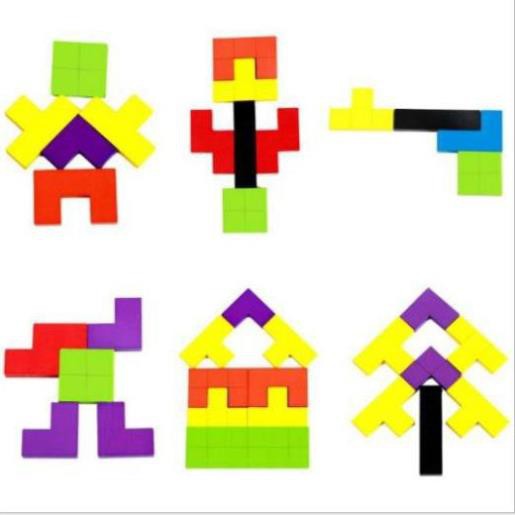 Đồ chơi bảng ghép Tetris Montessori thông minh cho bé