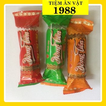 1 Bịch 10 Gói Bánh quy đồng tiền Bánh Kẹo Đồ Ăn Vặt Ngon Giòn Ngon Tuổi Thơ