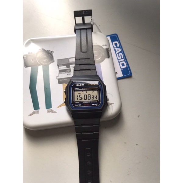 Đồng Hồ Casio F91 Chỉ Xanh, Dành Cho Nam/Nữ và Trẻ Em