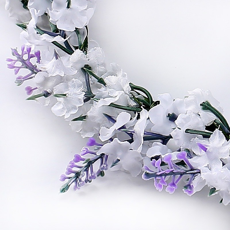 vòng hoa đội đầu lavender chụp ảnh vòng hoa kỉ yếu