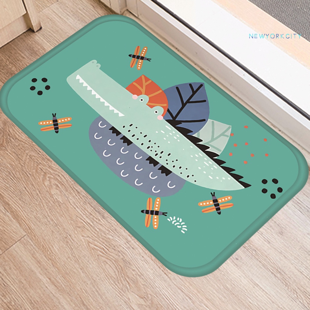 Thảm Lót Sàn Không Phai Màu Bằng Vải Flannel Mềm Mại Có Thể Giặt Sạch