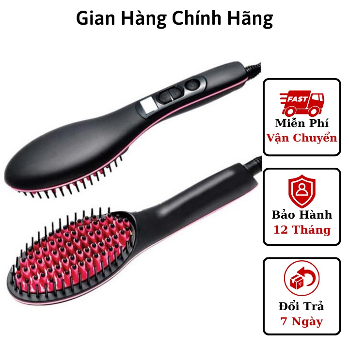 Máy làm tóc chải thẳng, uốn xoăn chuyên ngiệp tiện lợi