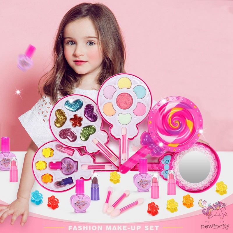 Bộ Đồ Chơi Trang Điểm Bao Gồm Phấn ,Son , Nhũ Các Loại Dành Cho Các Bé Gái An Kids