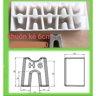 Khuôn đúc con kê bê tông H6
