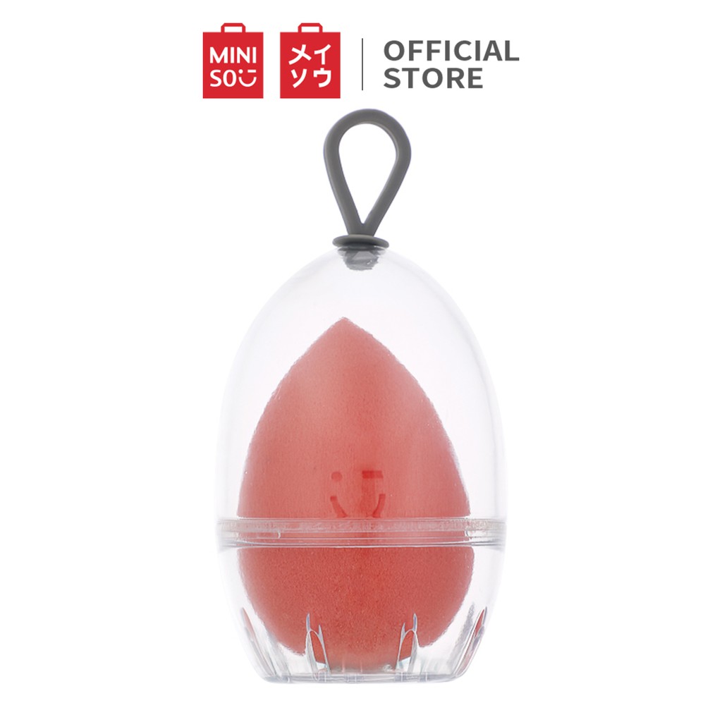 Bông trang điểm dạng giọt nước (Travel case) Miniso