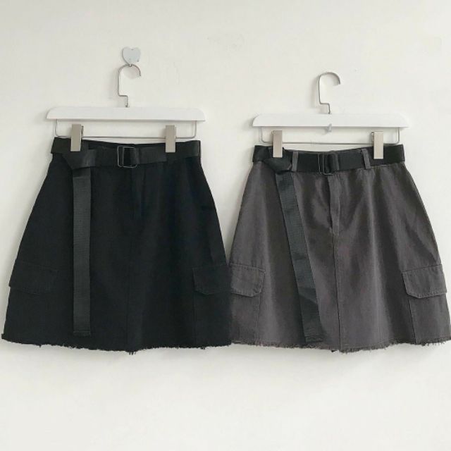 Chân Váy BASIC SKIRT kèm belt (Ảnh thật)