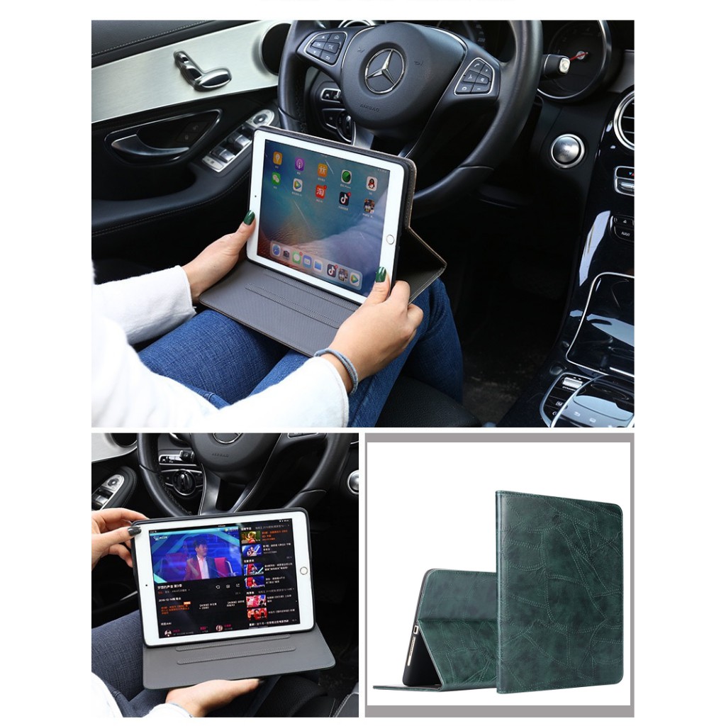 Bao da ipad gen 8 silicon Vân Da cực chất ốp ipad Pro 9.7/10.5/10.2 gen 7/8/Air 2/Air 1...MART CASE