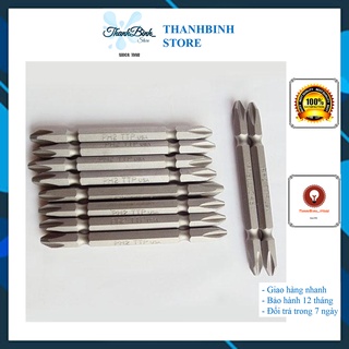 MŨI BẮN VÍT 2 ĐẦU 4 CẠNH PH2 65MM- SIÊU CỨNG