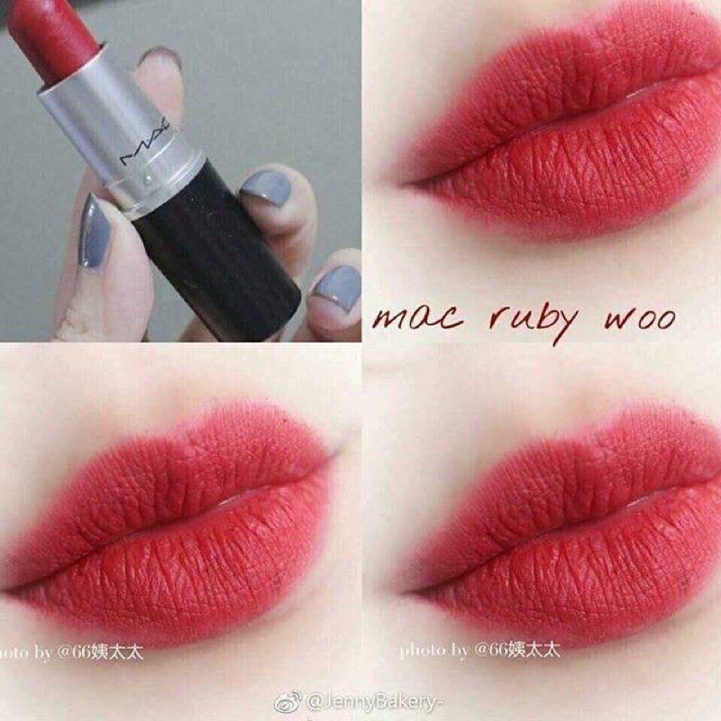 pass son MAC màu ruby woo mới 100%