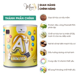 Sữa Hữu Cơ Miwako A+ Hộp 700g Vị Vani nhập khẩu Malaysia, Sữa Hạt Cho Bé Tăng Động, Biếng Ăn, Giảm Chú Ý - miwaofficial