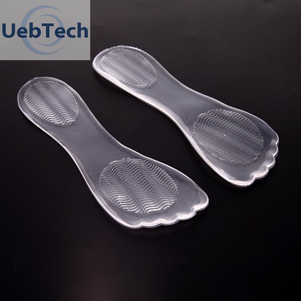 Uebtech 1 Pair High Heel Silicone Gel Cushion Insole Shoe Anti Slip Foot Feet Pad