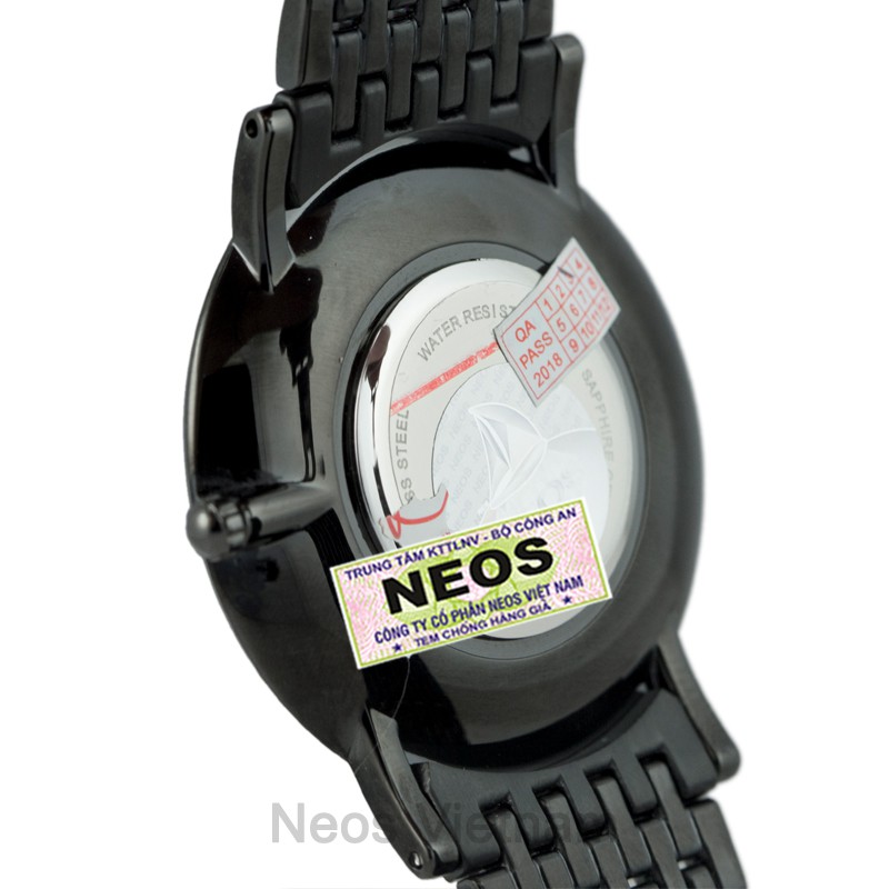 Đồng Hồ Nam Neos N-40577M Dây Thép Vàng Sapphire