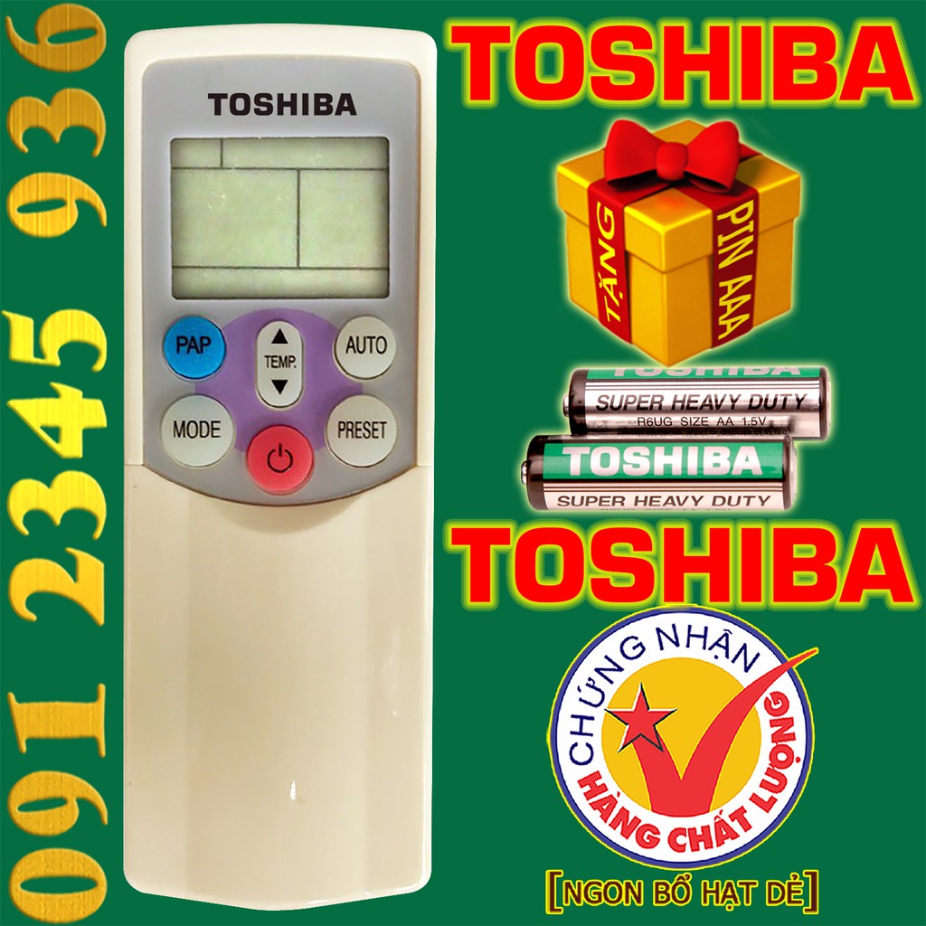 Điều khiển TOSHIBA "HÀNG ĐẸP" cho điều hòa