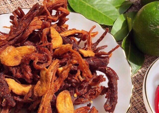 1kg Khô heo cháy tỏi siêu ngon