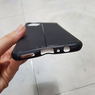 Ốp Vivo V20 dẻo đen vân da