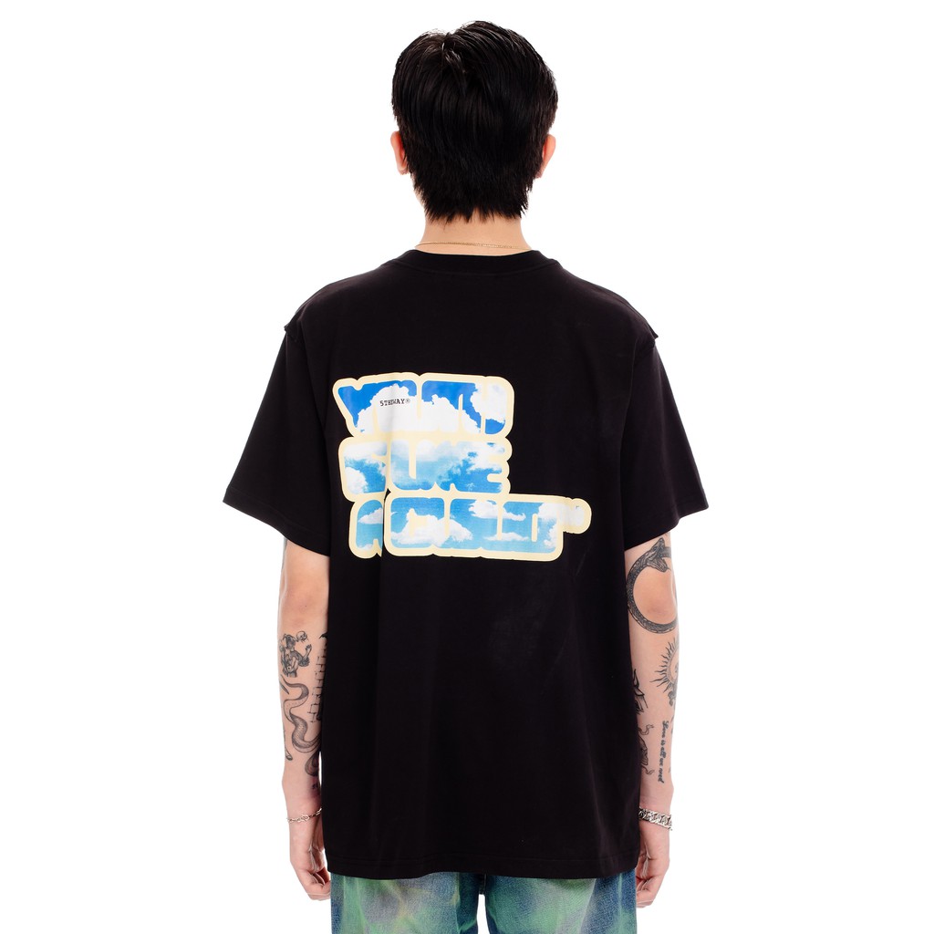 5THEWAY /cloud boy/ Square Tee In Black Aka Áo Thun Đen Tay Ngắn