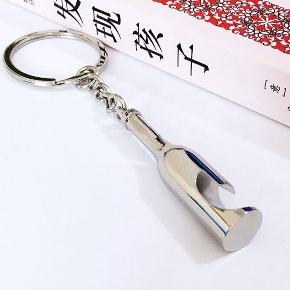 Đồ khui nắp chai bia hình dạng chai kèm móc chìa khóa tiện lợi