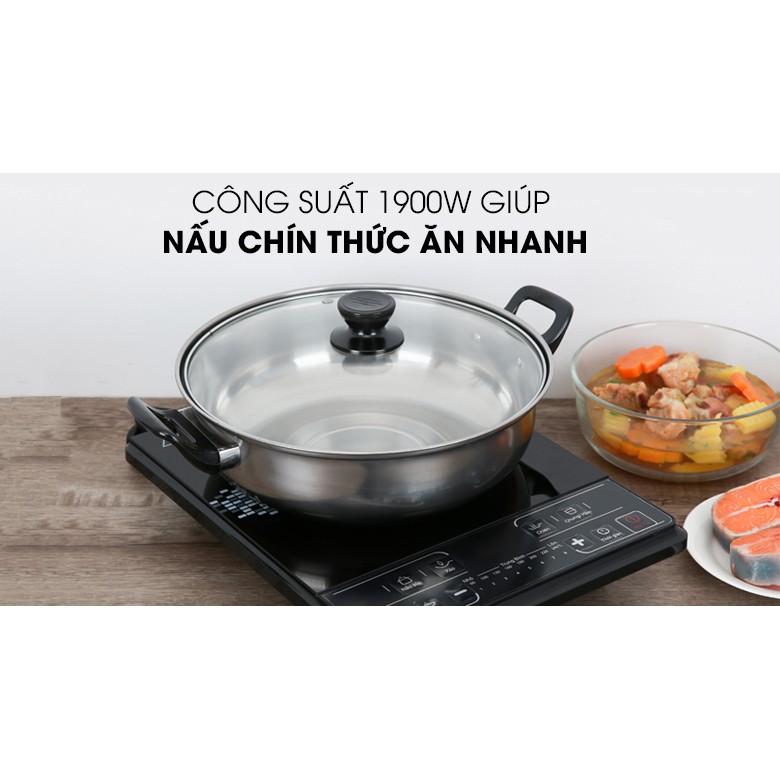 Bếp Điện Từ Cao Cấp MIDEA MI-B1920 Hàng Chính Hãng Bền Đẹp, Tiện Lợi