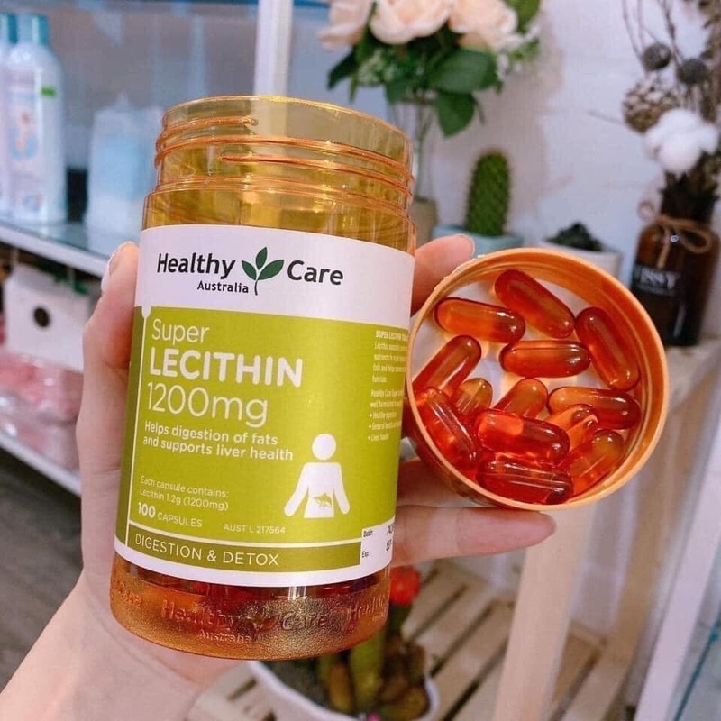 [CTY] Viên uống mầm đậu nành Healthy Care Super Lecithin 1200mg - Chai 100 viên