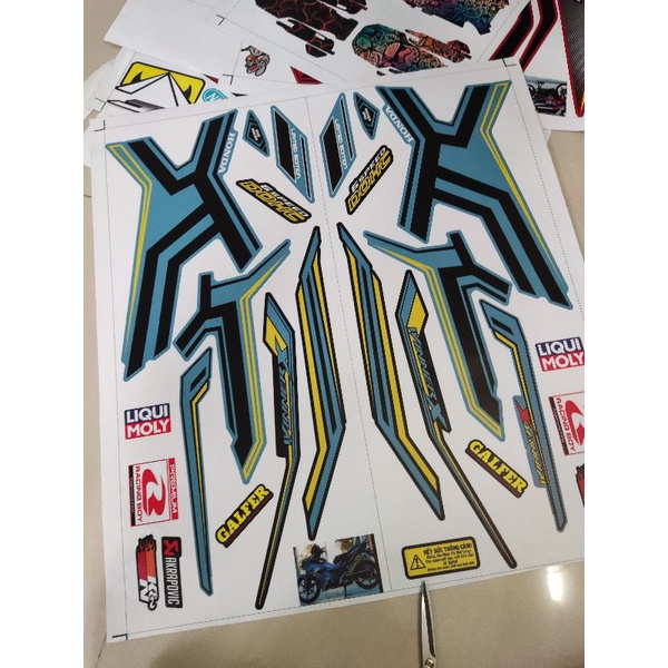 Tem Rời Honda Winner X Xám Xi Măng Mới 2021