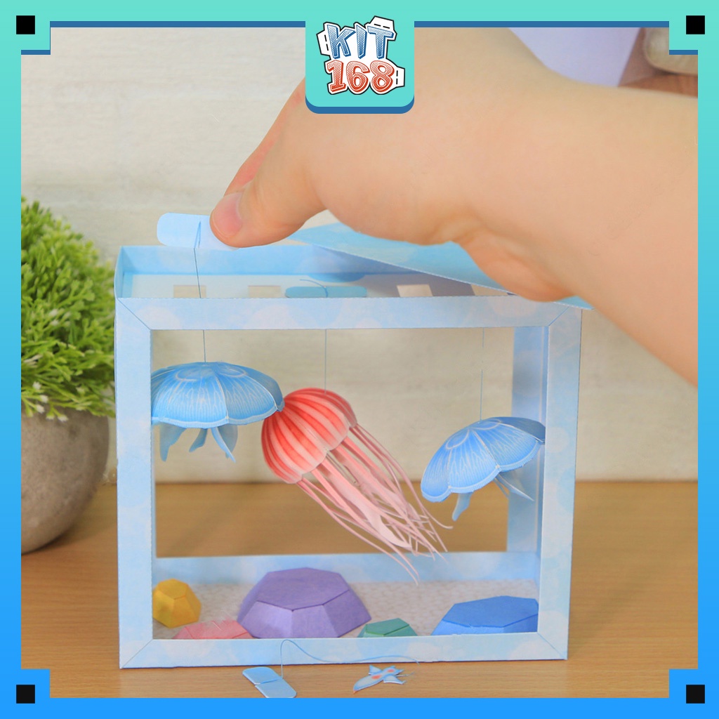 Mô hình giấy động vật Hồ sứa