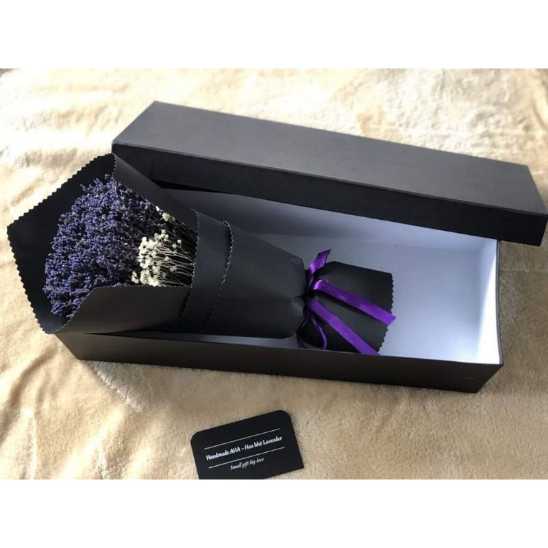 Combo hoa khô lavender và hộp đen