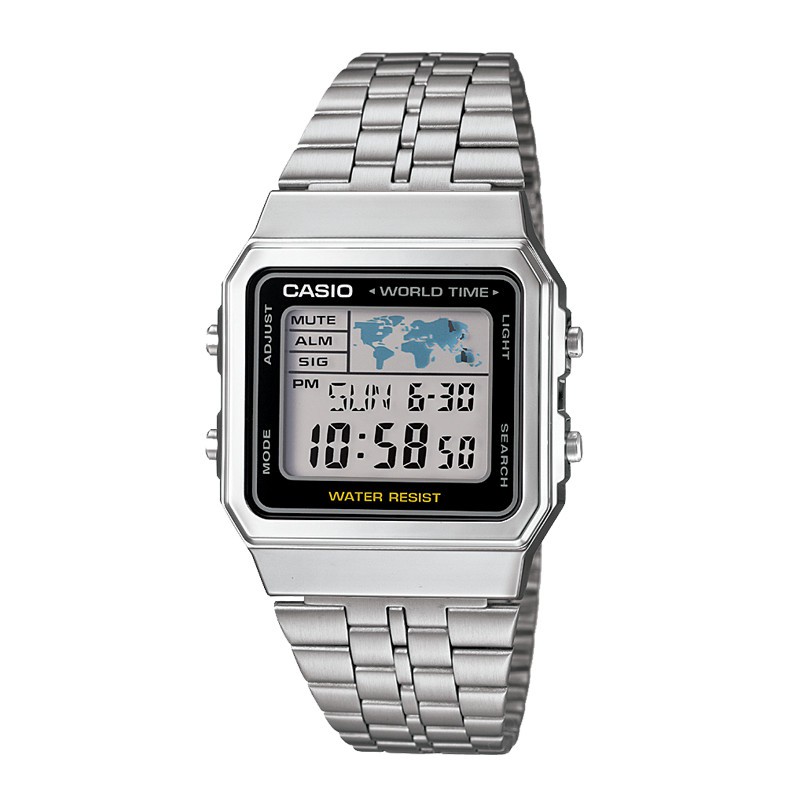 Đồng hồ nam dây kim loại CASIO A500WA-1DF chính hãng