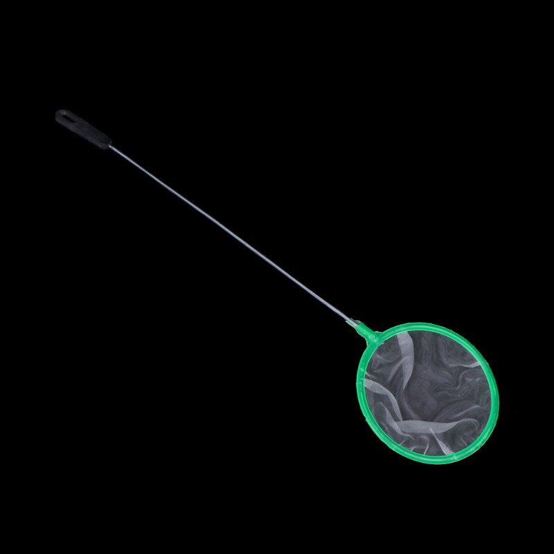 Vợt bắt tôm/ cá hình tròn với khung bằng nhựa mảnh tiện dụng cho bể cá cảnh