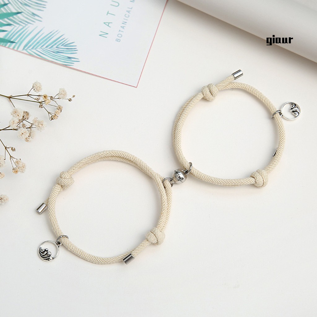 Set 2 Vòng Tay Bện Dây Cho Cặp Đôi