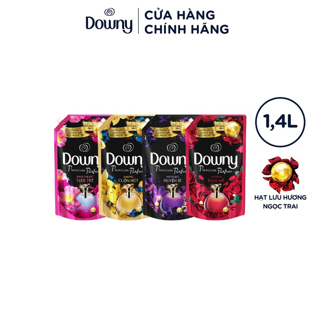 Downy nước xả vải Túi 1.4L các mùi hương nước hoa