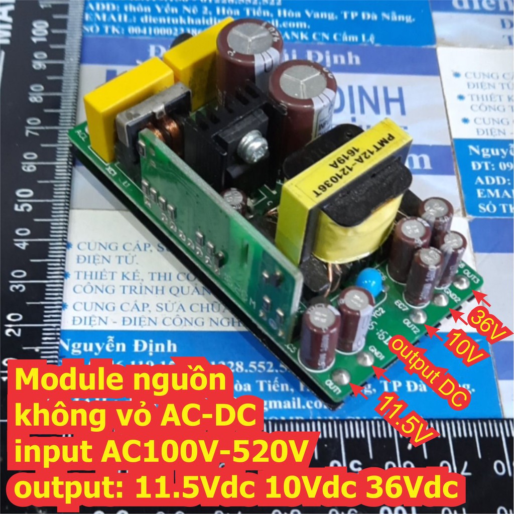 Module nguồn không vỏ AC-DC input AC100V-520V output: 11.5Vdc 10Vdc 36Vdc kde7326