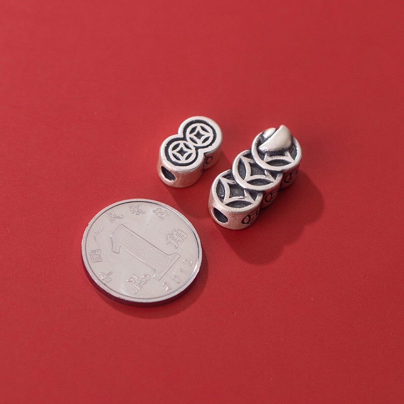 [S925] Charm bạc 3D kim tiền - MH762