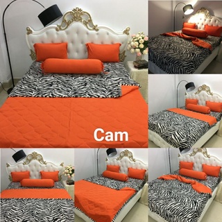 Bộ Full Mền Drap Thun Phối Beo 5 Món