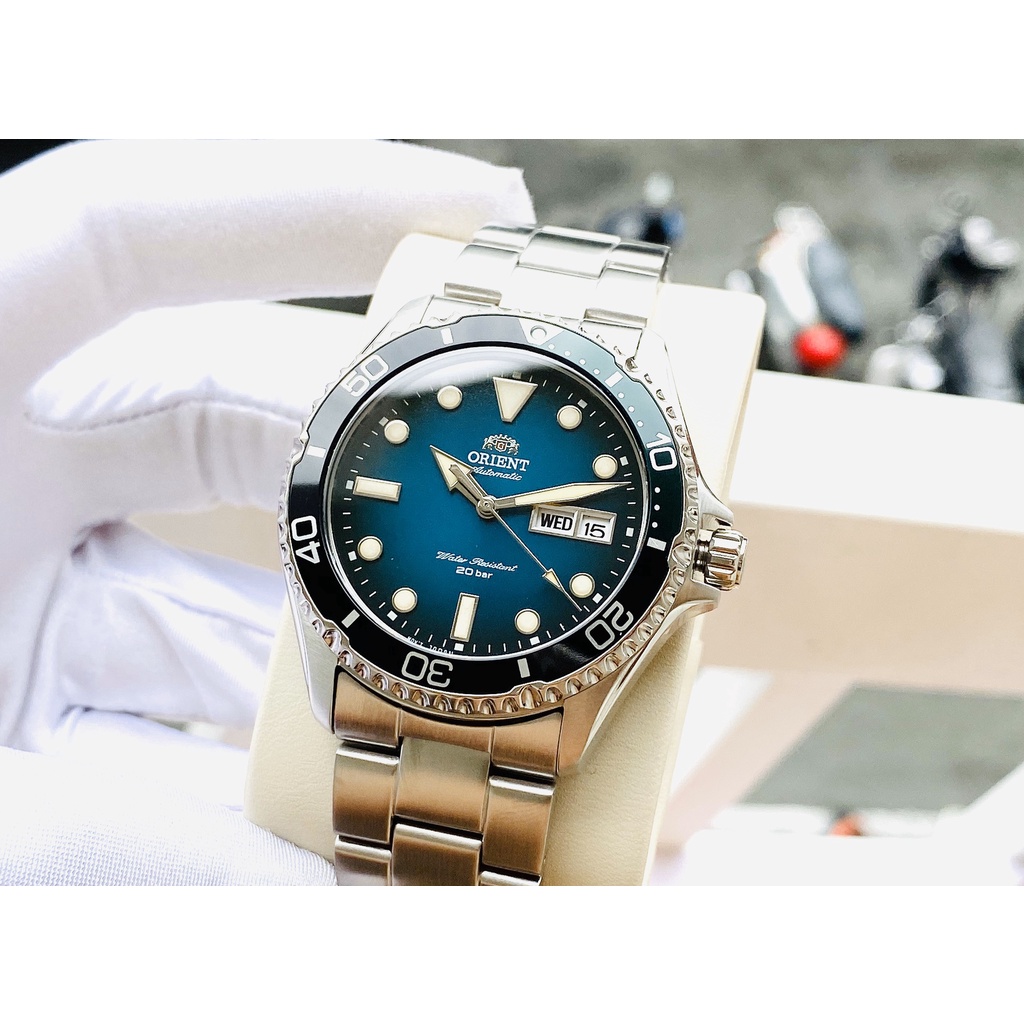 ĐỒNG HỒ NAM ORIENT NEW MAKO KAMASU RA-AA0811E19B SIZE 42MM ĐỒNG HỒ LẶN CHỐNG THẤM 200M MẶT KÍNH CHỐNG TRẦY DÂY KIM LOẠI