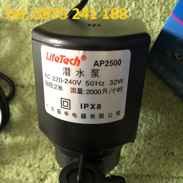 Máy bơm Lifetech AP2500, 32W, đẩy cao 2m