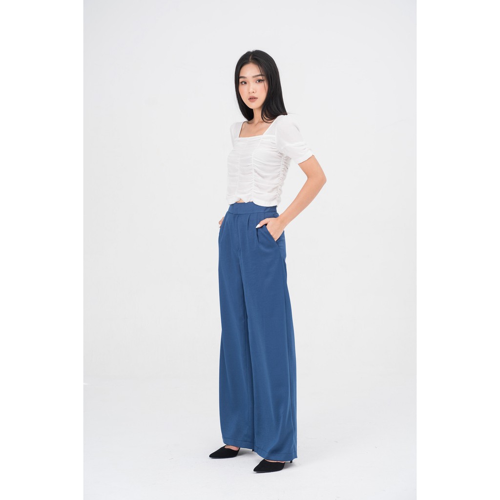DE LEAH - Quần Suông Rộng Li Bung - Thời trang sản phẩm