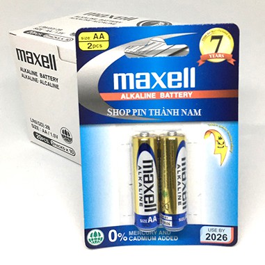 [Mã LIFEXANH03 giảm 10% đơn 500K] Pin AA Maxell alkaline LR6 vỉ 2 viên chính hãng