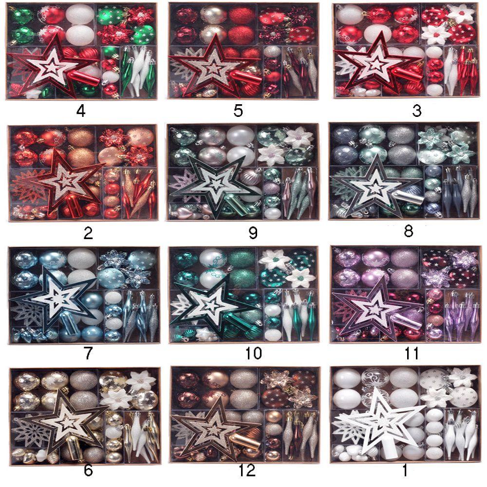 Bộ 58 Quả Cầu Giáng Sinh Trang Trí Nhà Cửa