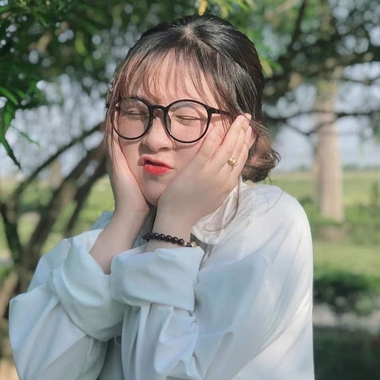 Mắt Kính Gọng Cận Ngố Tròn VIVO Thời Trang Dễ Thương