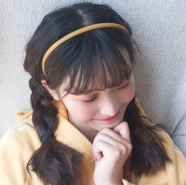 Băng đô cài tóc chống trượt thời trang Hàn Quốc da dụng cho nữ