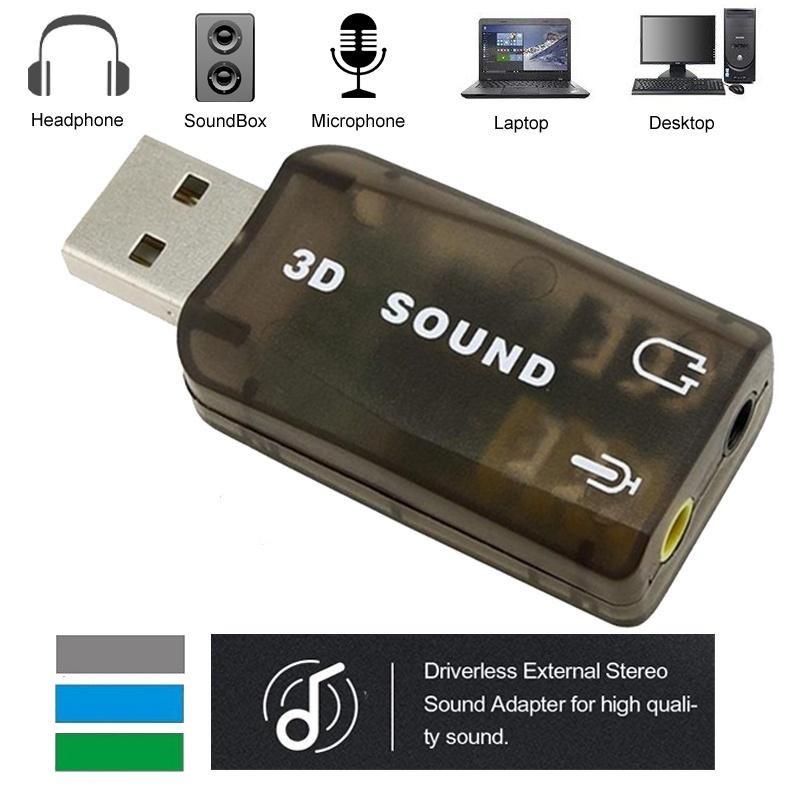 USB RA SOUND 5.1 ÂM THANH CỰC TỐT - CỔNG AUDIO 3.5MM VÀ MICRO
