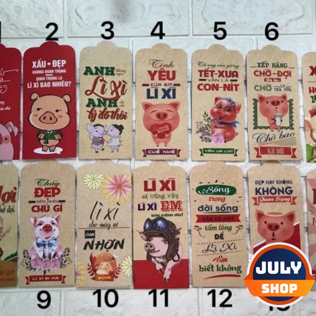 Combo 10 Lì xì tết 2019