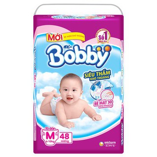 Tã dán Bobby size M48/ L42/ XL38 - (mẫu mới)