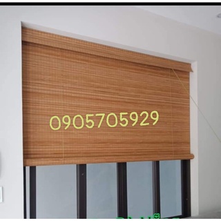 Mành tre cửa sổ mành trúc hấp cacbon đan 2 lớp chất lượng cao