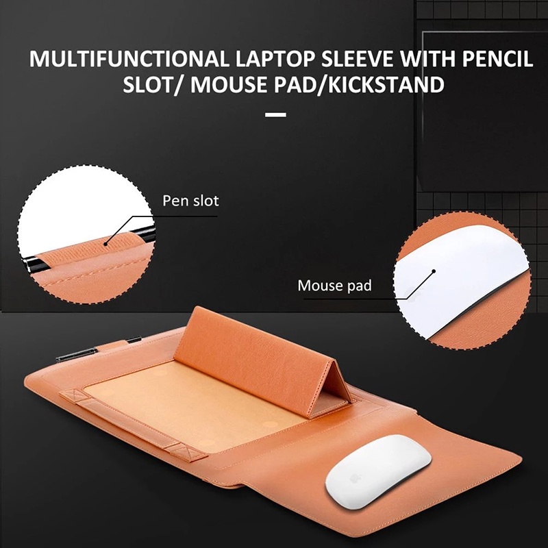 DigiMix  ⚡ Bao Da PU Cho Macbook Laptop Surface đa năng, 4 trong 1, Tặng kèm phụ kiện 4 món, thiết kế mới.