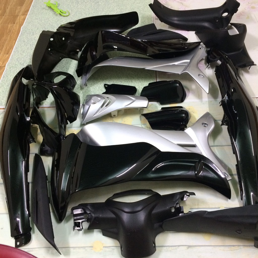 Dàn áo xe jupiter MX màu ĐEN BẠC - jupiter gavita /nhựa nguyên sinh ABS