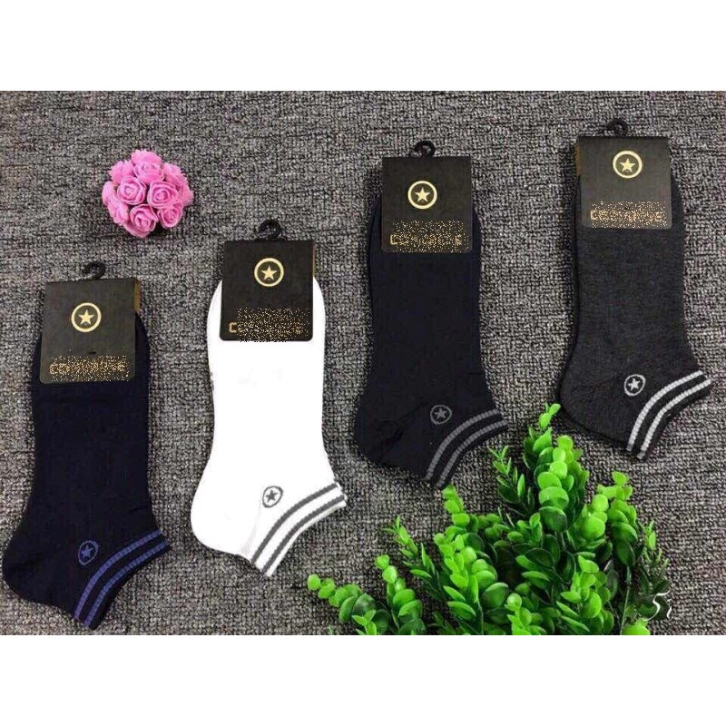 [Rẻ  Vô Địch] Combo 5 Đôi Vớ Thời Trang Cổ Ngắn 128-8 - MS0028